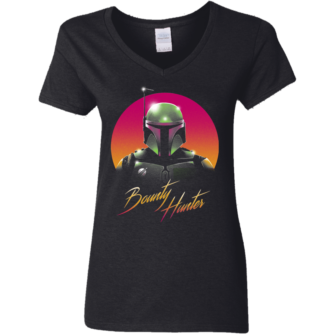 T-Shirts Black / S Mandalorian Hunter Women's V-Neck T-Shirt