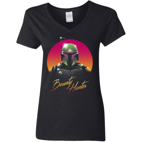 T-Shirts Black / S Mandalorian Hunter Women's V-Neck T-Shirt