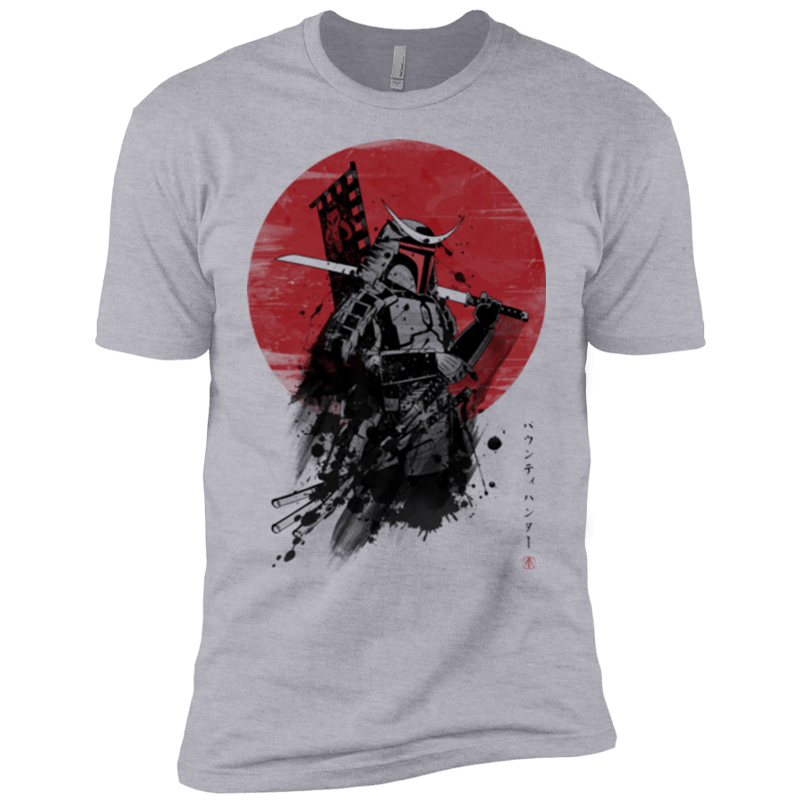T-Shirts Heather Grey / YXS Mandalorian Samurai Boys Premium T-Shirt