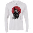 T-Shirts Heather White / X-Small Mandalorian Samurai Triblend Long Sleeve Hoodie Tee