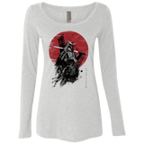 T-Shirts Heather White / Small Mandalorian Samurai Women's Triblend Long Sleeve Shirt