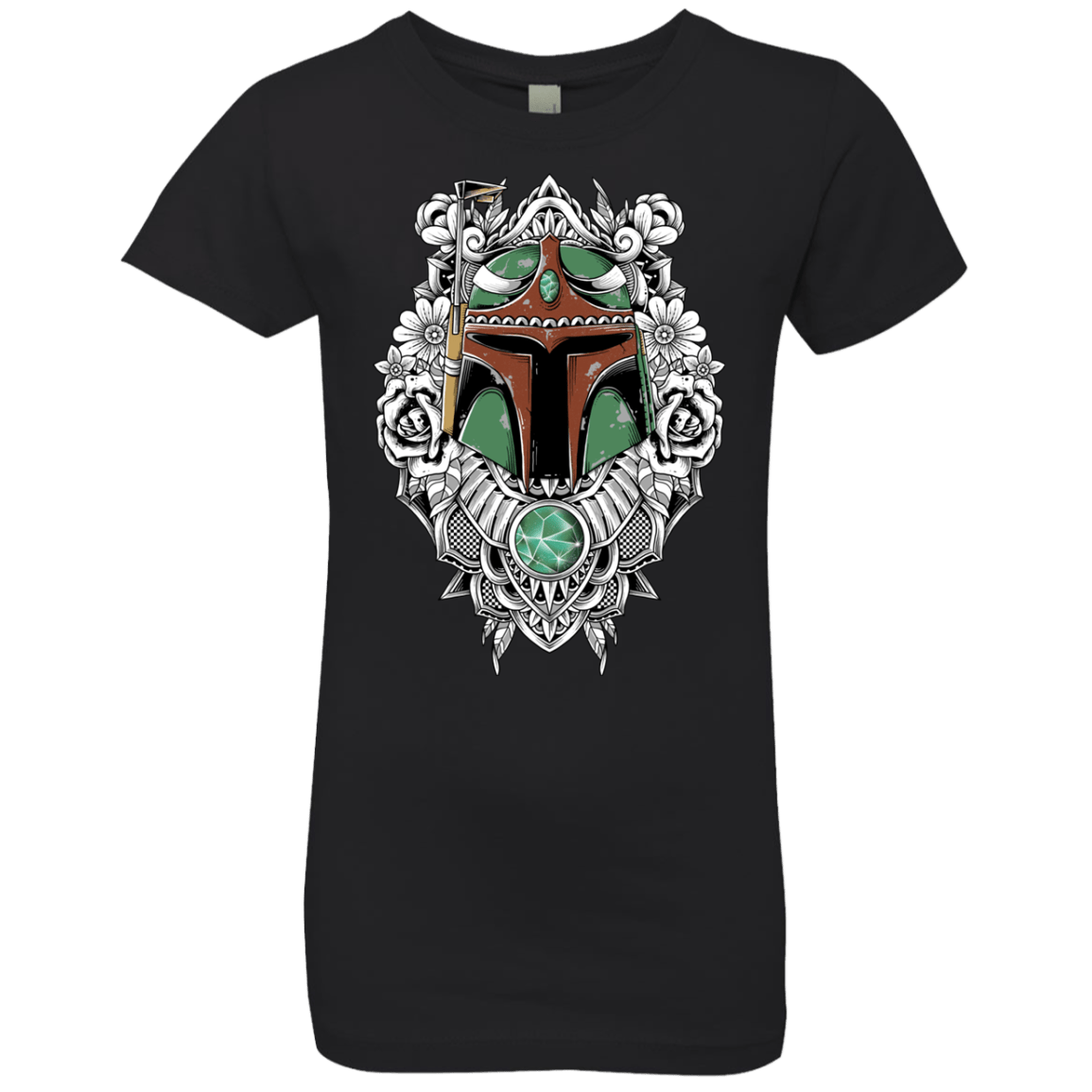 T-Shirts Black / YXS Mandalorian Warrior Girls Premium T-Shirt