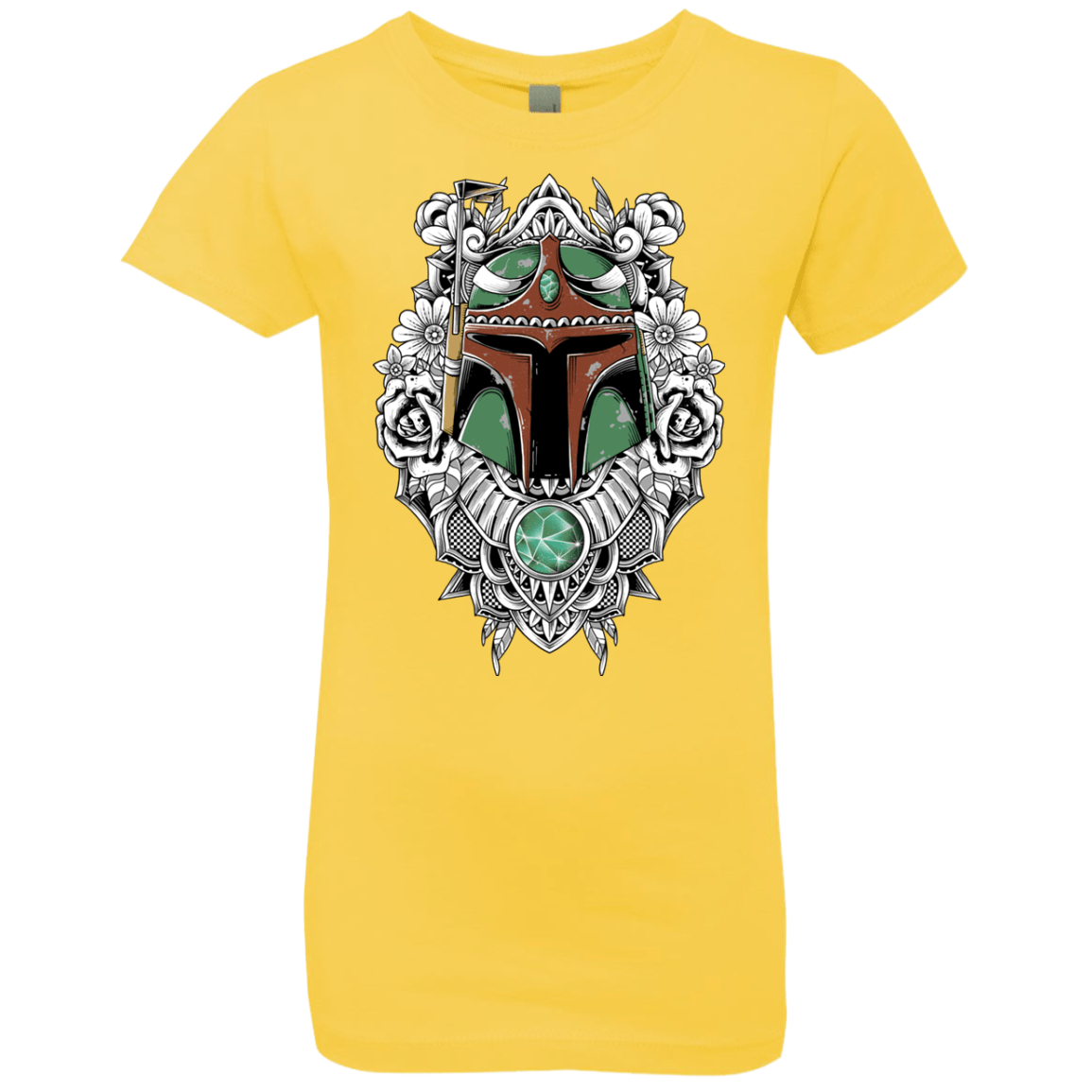 T-Shirts Vibrant Yellow / YXS Mandalorian Warrior Girls Premium T-Shirt