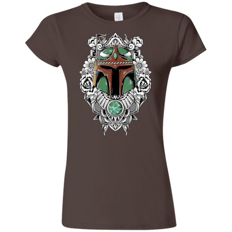T-Shirts Dark Chocolate / S Mandalorian Warrior Junior Slimmer-Fit T-Shirt
