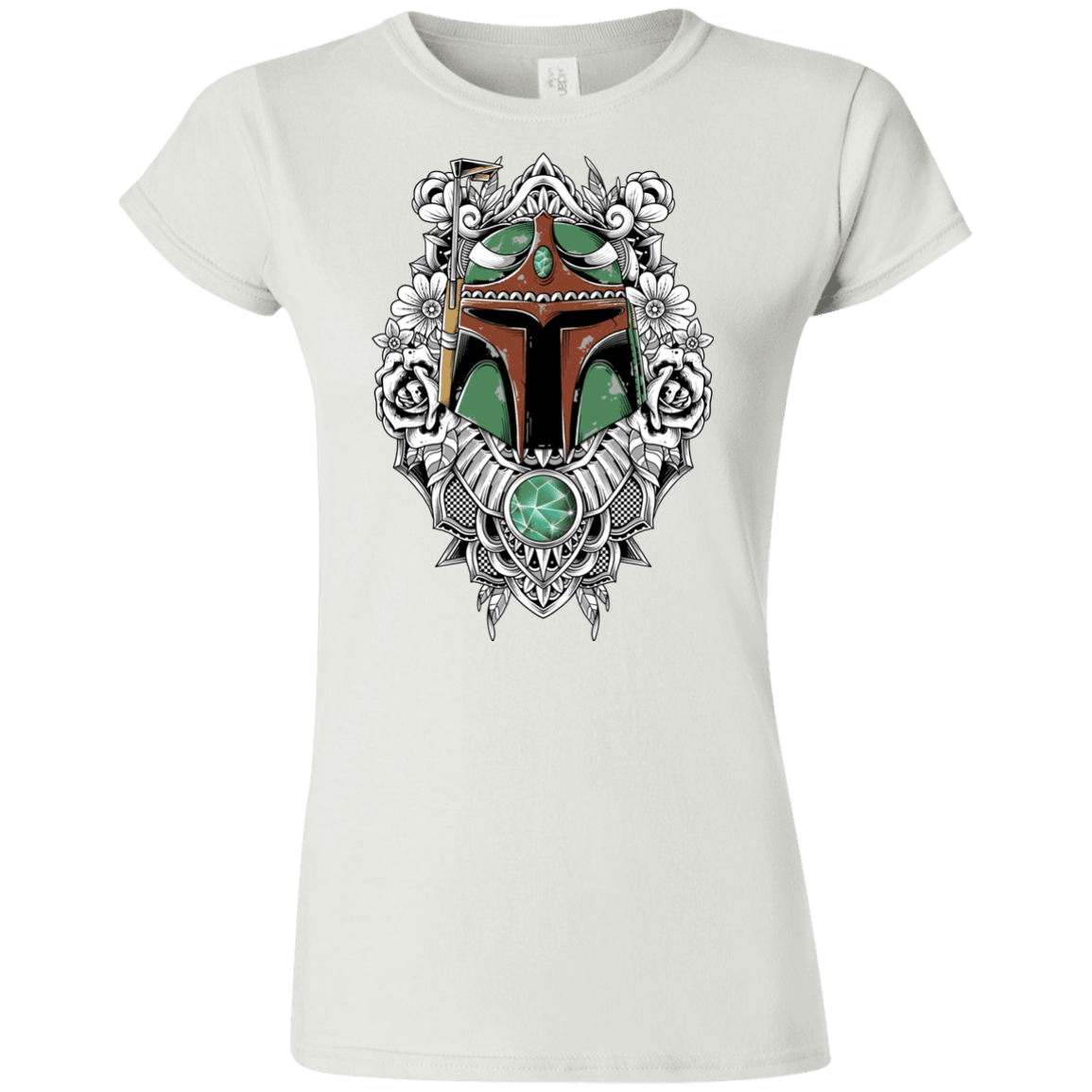 T-Shirts White / S Mandalorian Warrior Junior Slimmer-Fit T-Shirt