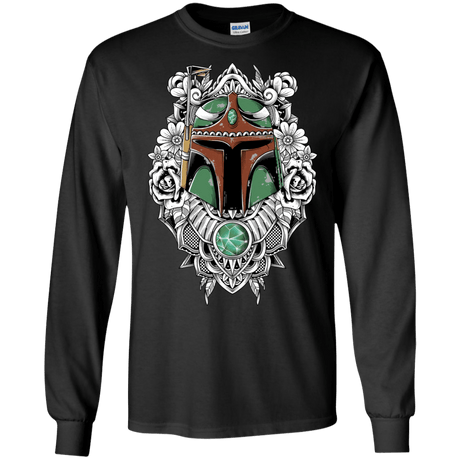 T-Shirts Black / S Mandalorian Warrior Men's Long Sleeve T-Shirt