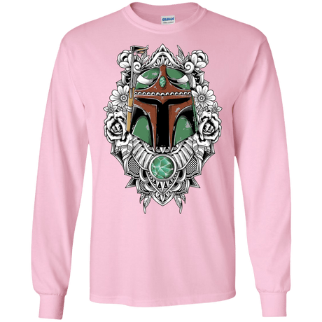 T-Shirts Light Pink / S Mandalorian Warrior Men's Long Sleeve T-Shirt