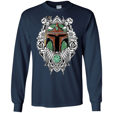 T-Shirts Navy / S Mandalorian Warrior Men's Long Sleeve T-Shirt