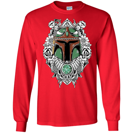 T-Shirts Red / S Mandalorian Warrior Men's Long Sleeve T-Shirt