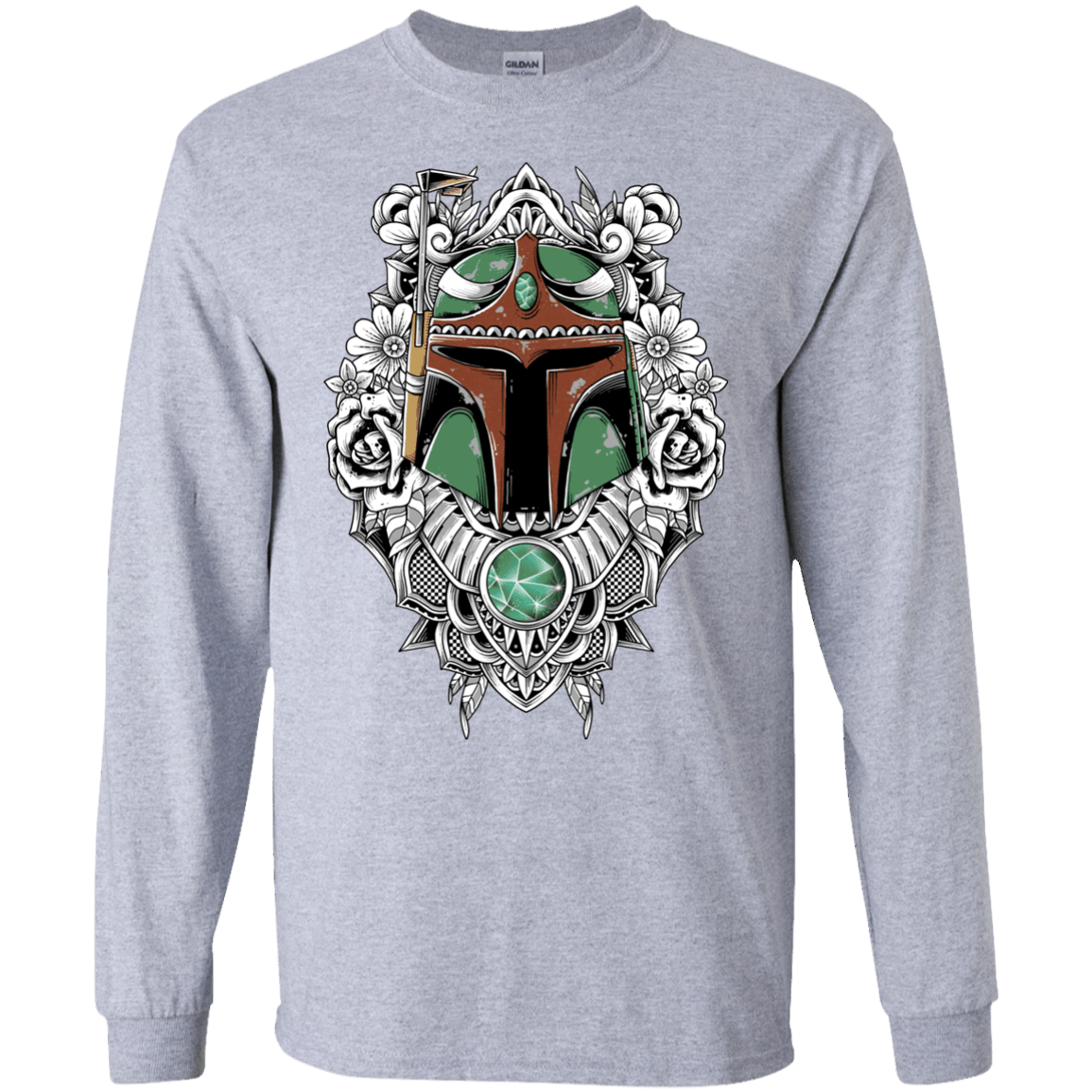 T-Shirts Sport Grey / S Mandalorian Warrior Men's Long Sleeve T-Shirt