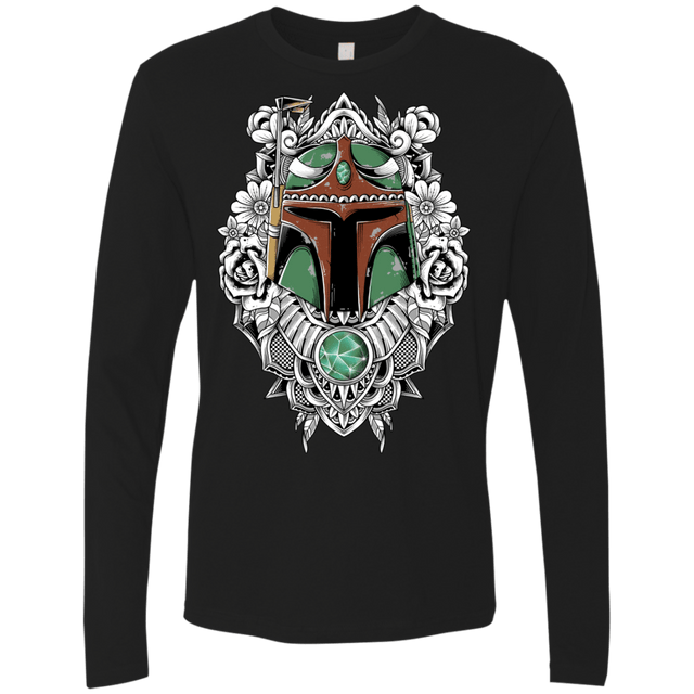T-Shirts Black / S Mandalorian Warrior Men's Premium Long Sleeve