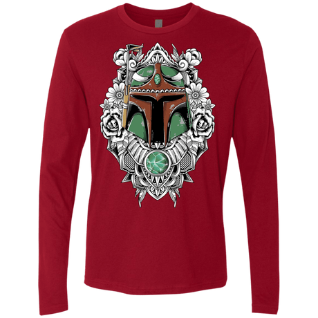 T-Shirts Cardinal / S Mandalorian Warrior Men's Premium Long Sleeve