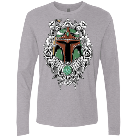 T-Shirts Heather Grey / S Mandalorian Warrior Men's Premium Long Sleeve