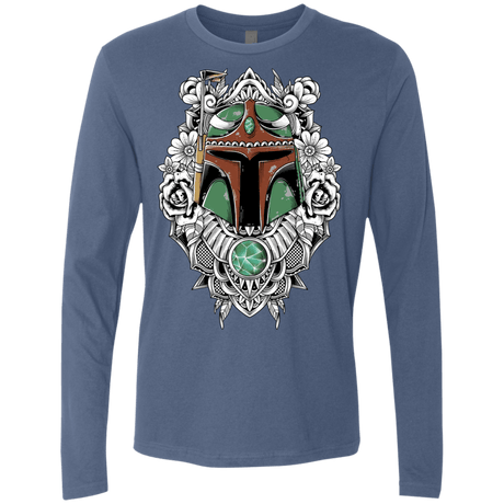 T-Shirts Indigo / S Mandalorian Warrior Men's Premium Long Sleeve