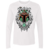 T-Shirts White / S Mandalorian Warrior Men's Premium Long Sleeve