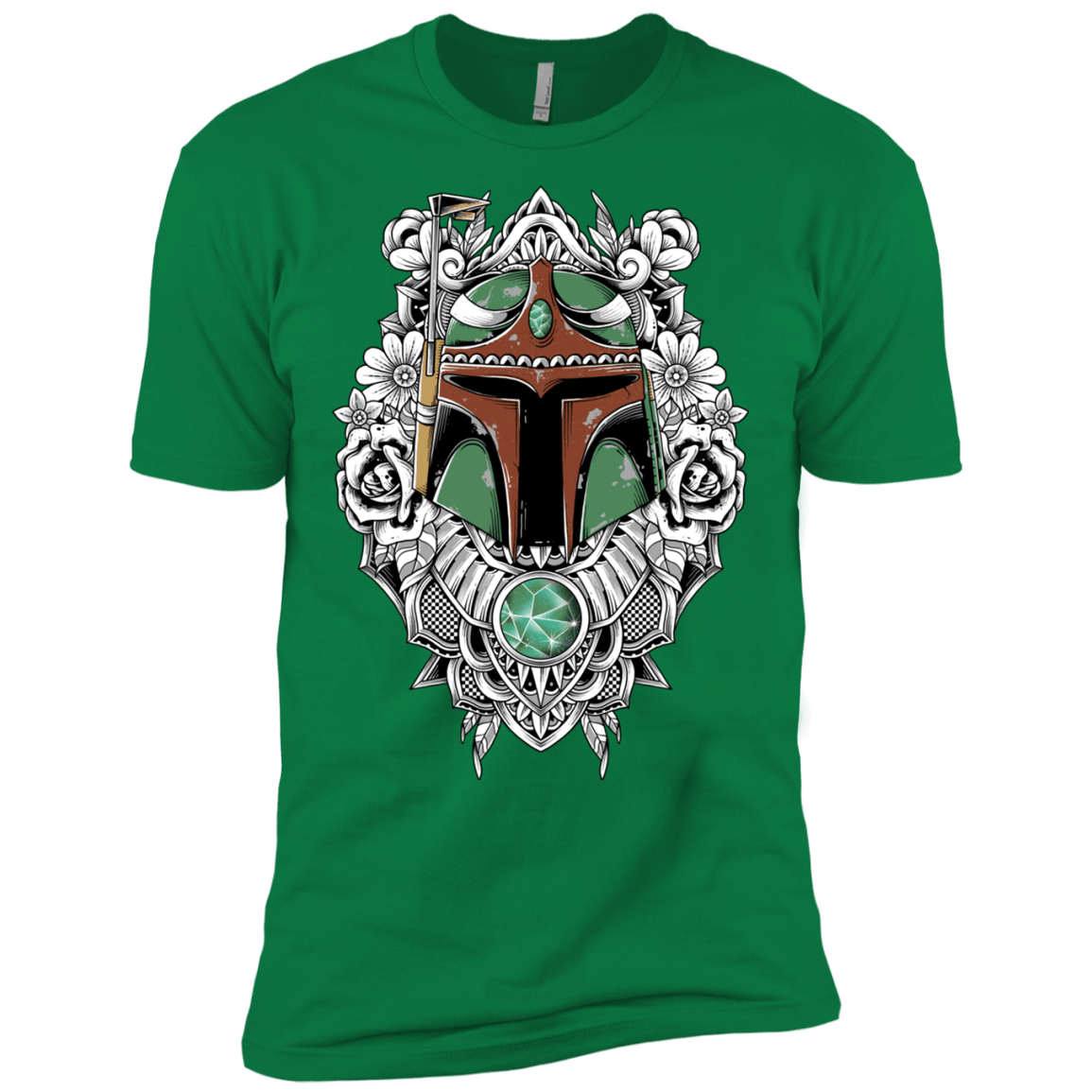 T-Shirts Kelly Green / X-Small Mandalorian Warrior Men's Premium T-Shirt