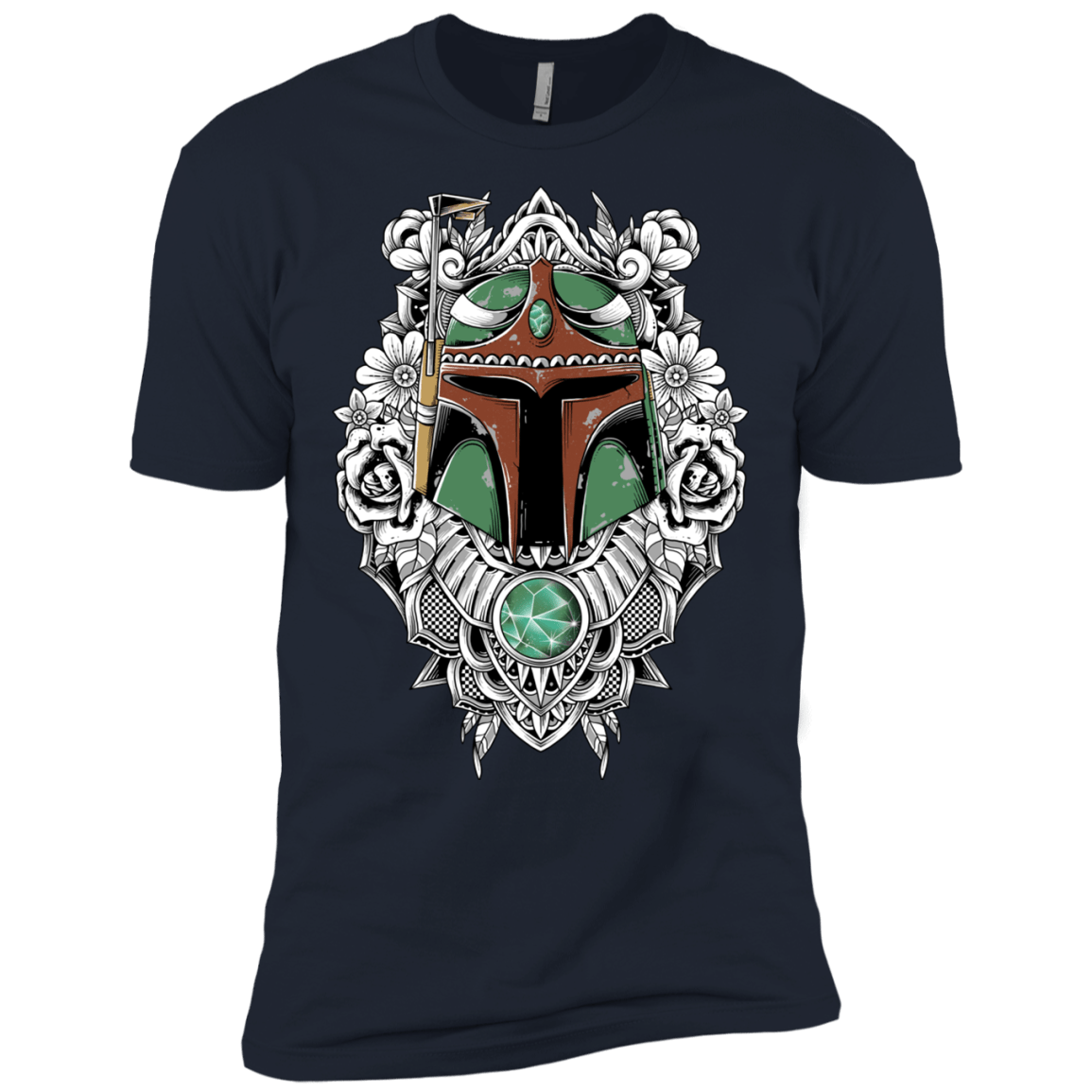 T-Shirts Midnight Navy / X-Small Mandalorian Warrior Men's Premium T-Shirt