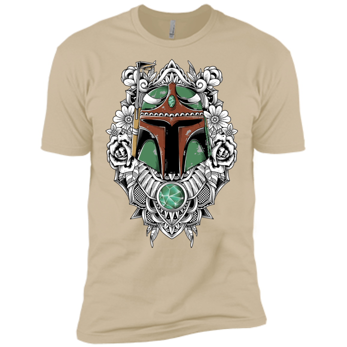T-Shirts Sand / X-Small Mandalorian Warrior Men's Premium T-Shirt