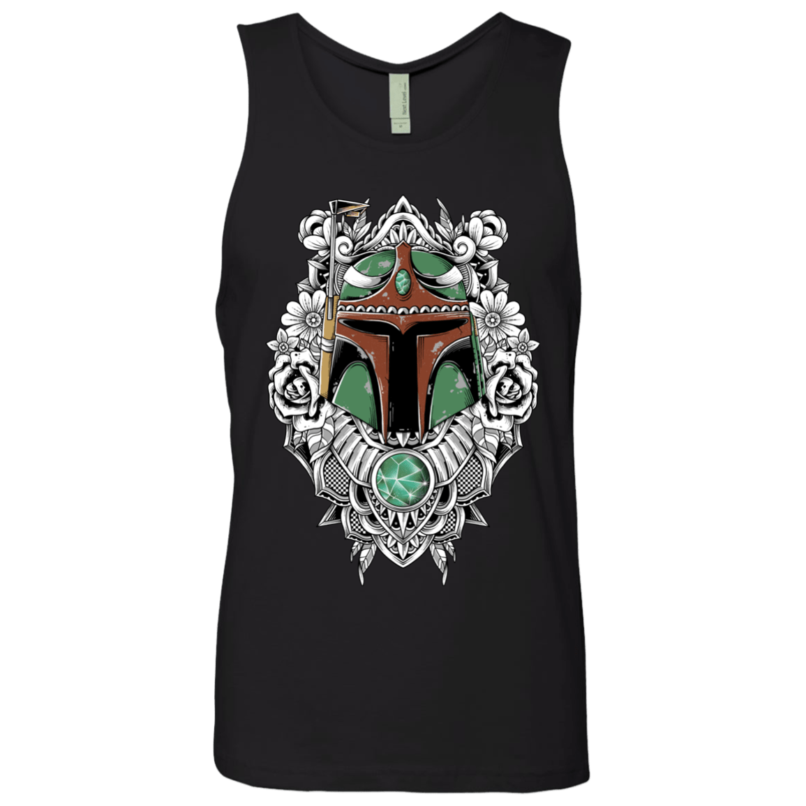 T-Shirts Black / S Mandalorian Warrior Men's Premium Tank Top