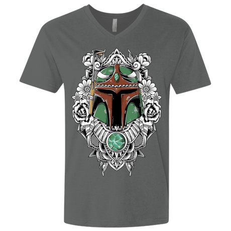 T-Shirts Heavy Metal / X-Small Mandalorian Warrior Men's Premium V-Neck