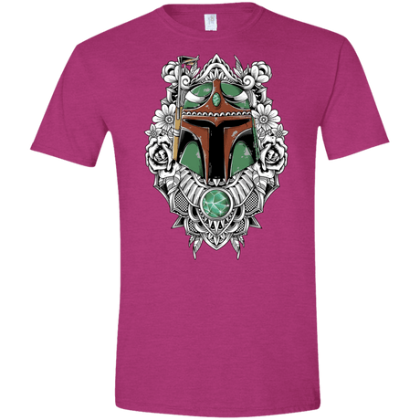 T-Shirts Antique Heliconia / S Mandalorian Warrior Men's Semi-Fitted Softstyle