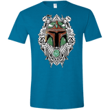 T-Shirts Antique Sapphire / S Mandalorian Warrior Men's Semi-Fitted Softstyle