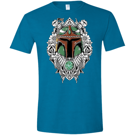 T-Shirts Antique Sapphire / S Mandalorian Warrior Men's Semi-Fitted Softstyle