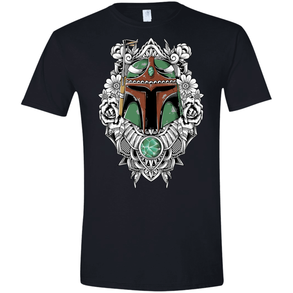 T-Shirts Black / X-Small Mandalorian Warrior Men's Semi-Fitted Softstyle