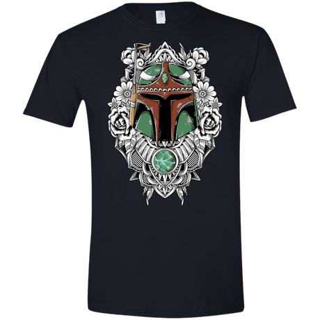 T-Shirts Black / X-Small Mandalorian Warrior Men's Semi-Fitted Softstyle