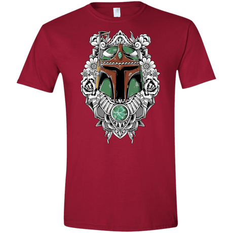 T-Shirts Cardinal Red / S Mandalorian Warrior Men's Semi-Fitted Softstyle