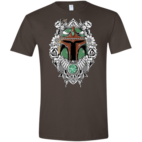 T-Shirts Dark Chocolate / S Mandalorian Warrior Men's Semi-Fitted Softstyle