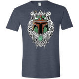 T-Shirts Heather Navy / S Mandalorian Warrior Men's Semi-Fitted Softstyle