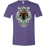T-Shirts Heather Purple / S Mandalorian Warrior Men's Semi-Fitted Softstyle