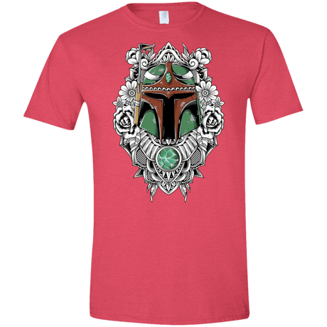 T-Shirts Heather Red / S Mandalorian Warrior Men's Semi-Fitted Softstyle