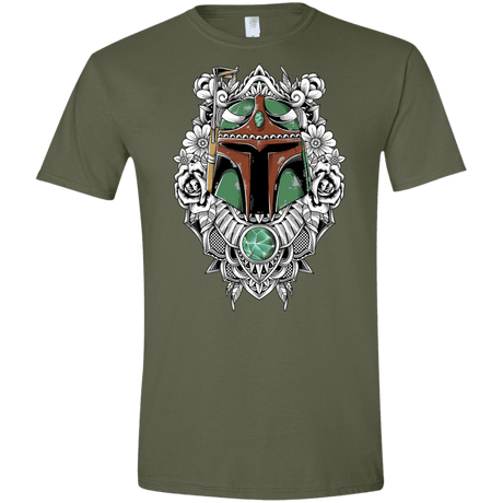 T-Shirts Military Green / S Mandalorian Warrior Men's Semi-Fitted Softstyle