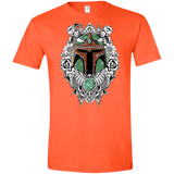 T-Shirts Orange / S Mandalorian Warrior Men's Semi-Fitted Softstyle