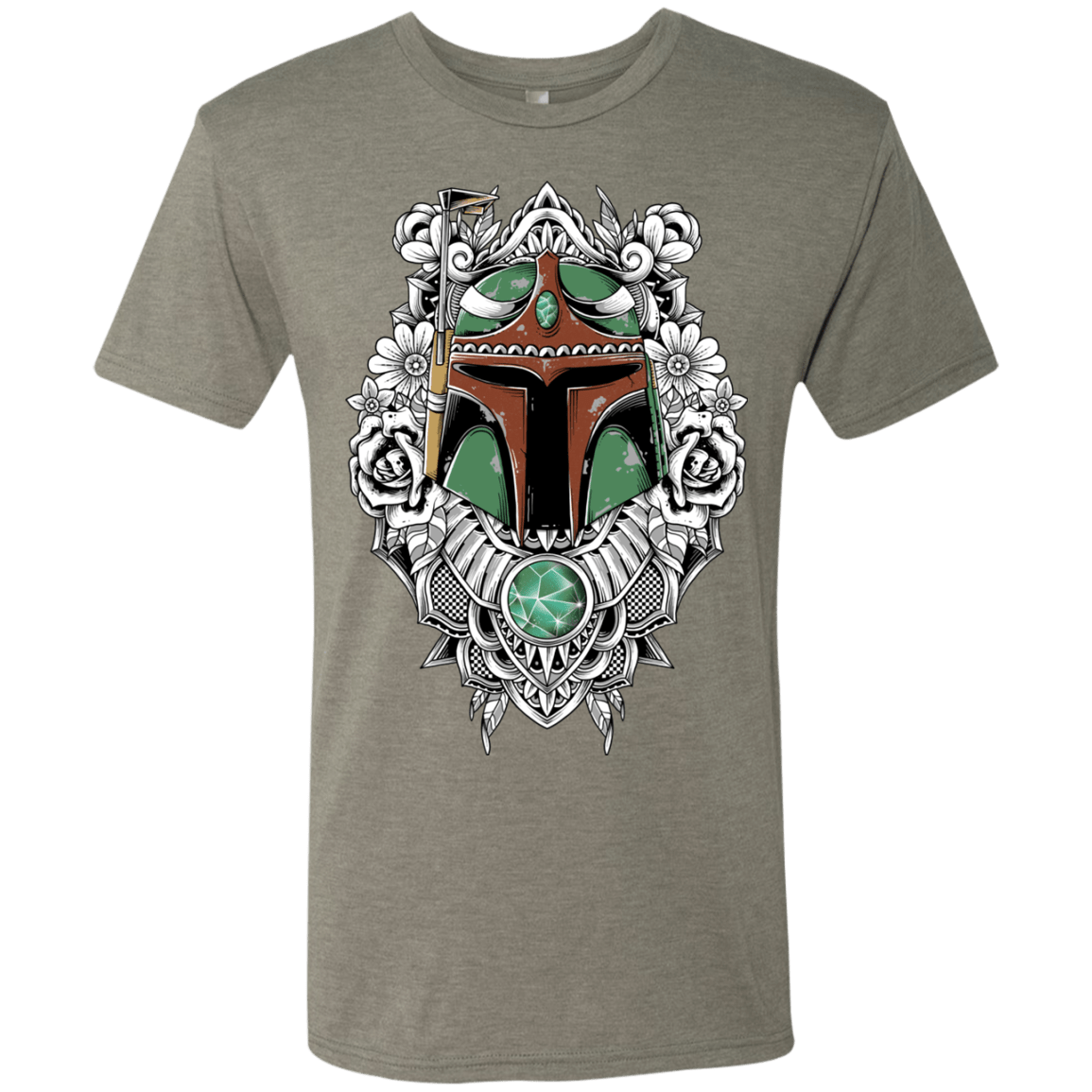 T-Shirts Venetian Grey / S Mandalorian Warrior Men's Triblend T-Shirt