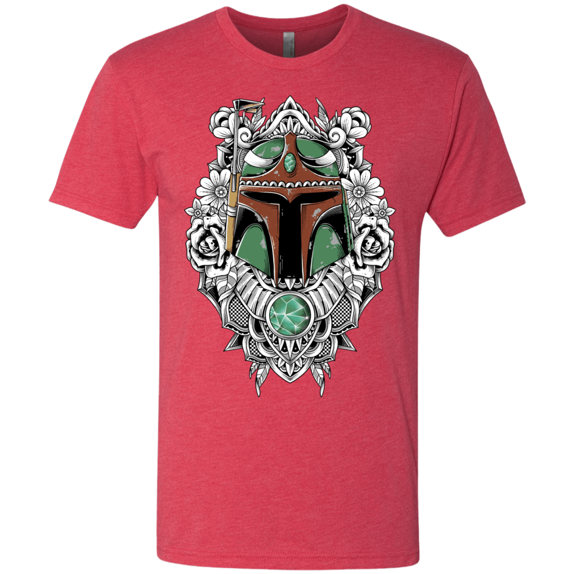 T-Shirts Vintage Red / S Mandalorian Warrior Men's Triblend T-Shirt