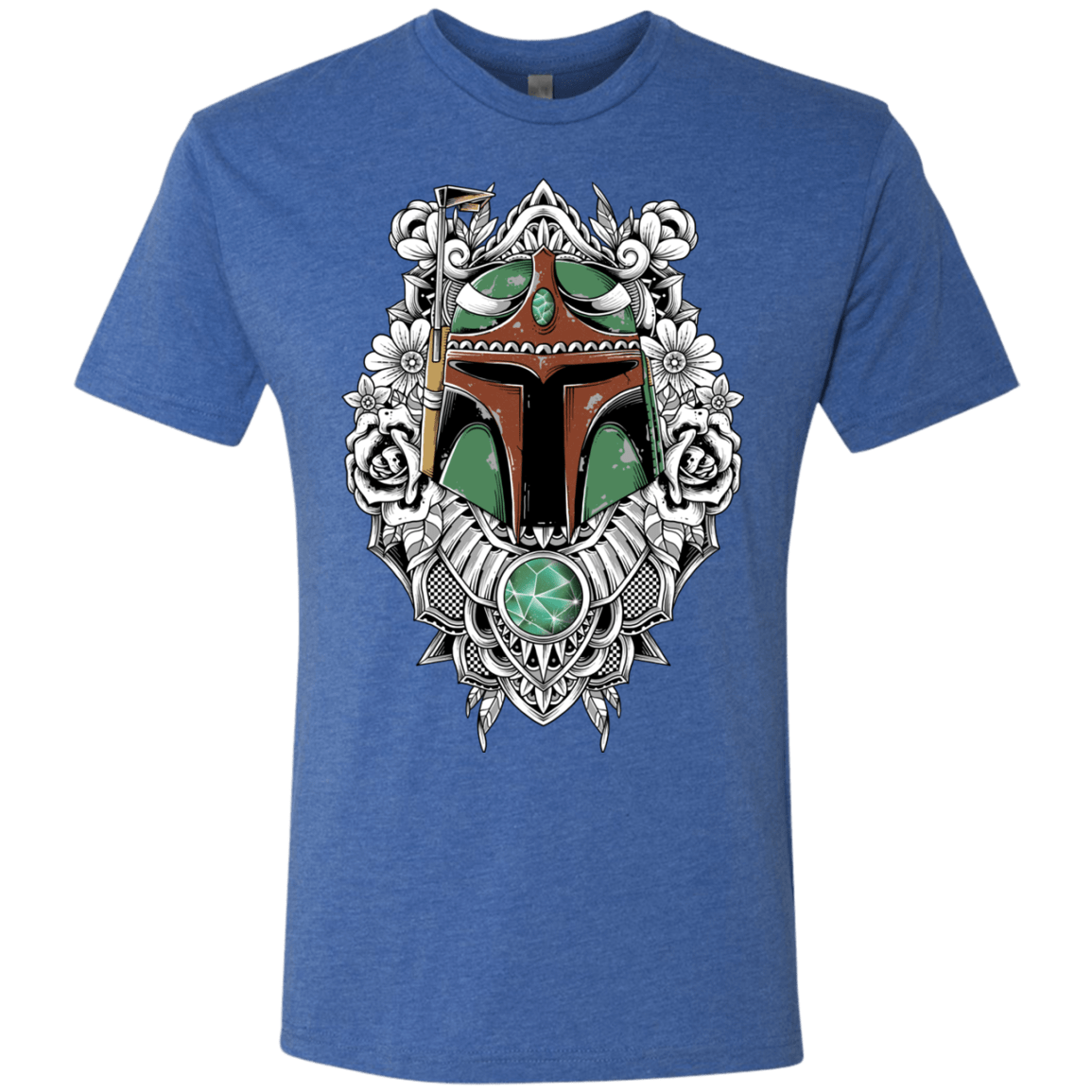 T-Shirts Vintage Royal / S Mandalorian Warrior Men's Triblend T-Shirt