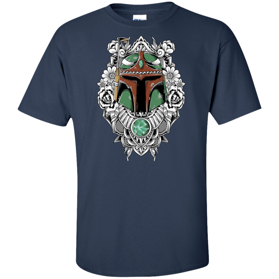 T-Shirts Navy / XLT Mandalorian Warrior Tall T-Shirt