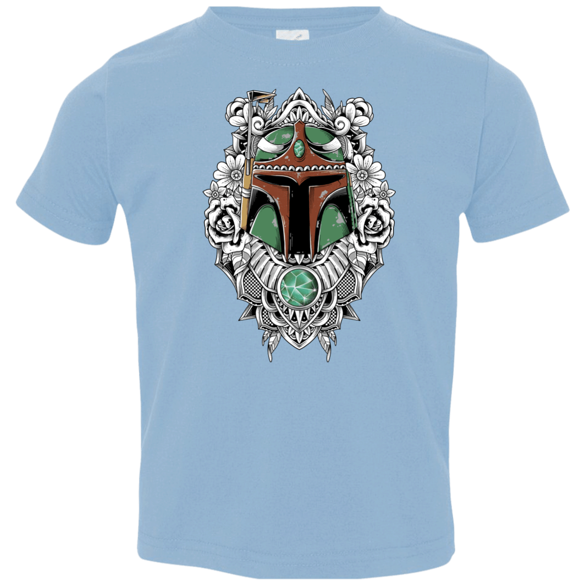 T-Shirts Light Blue / 2T Mandalorian Warrior Toddler Premium T-Shirt