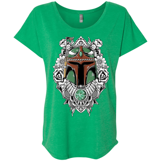 T-Shirts Envy / X-Small Mandalorian Warrior Triblend Dolman Sleeve