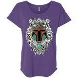 T-Shirts Purple Rush / X-Small Mandalorian Warrior Triblend Dolman Sleeve