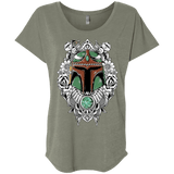 T-Shirts Venetian Grey / X-Small Mandalorian Warrior Triblend Dolman Sleeve