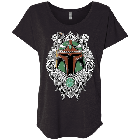T-Shirts Vintage Black / X-Small Mandalorian Warrior Triblend Dolman Sleeve