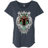 T-Shirts Vintage Navy / X-Small Mandalorian Warrior Triblend Dolman Sleeve