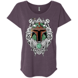 T-Shirts Vintage Purple / X-Small Mandalorian Warrior Triblend Dolman Sleeve