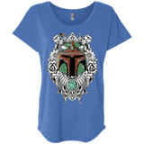 T-Shirts Vintage Royal / X-Small Mandalorian Warrior Triblend Dolman Sleeve