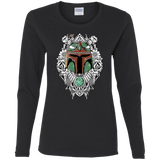 T-Shirts Black / S Mandalorian Warrior Women's Long Sleeve T-Shirt