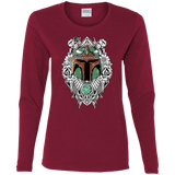 T-Shirts Cardinal / S Mandalorian Warrior Women's Long Sleeve T-Shirt